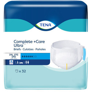 BRIEFS DIAPERS ADULT STRETCH MOD ABS DISP LF 58-69IN 2XL TENA (32/PK 2PK/CA) [250-61092]