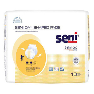 PADS INSERT SHAPED MOD ABS DISP LF DAY 21IN-31IN WHITE SENI (10/PK 6PK/CS) [100-S-UN10-PS1]