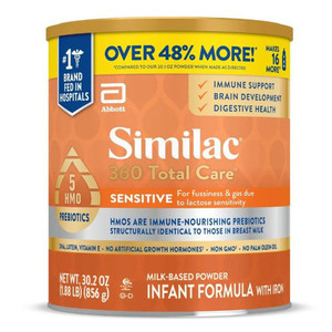 NUTRITIONALS SIMILAC SENSITIVE 360 TOTAL CARE F/INFANT 30.2OZ PWD (6/CS) [154-68655]