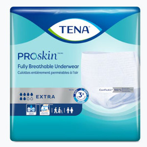BRIEFS PULL UPS ADULT EXTRA ABS DISP LF 25-34IN SM BREATHABLE WHITE TENA (16/PK 4PK/CS) [250-72116]