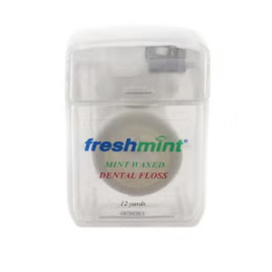 DENTAL FLOSS WAXED MINT 12YD FRESHMINT (144/CS) [100-DF12]