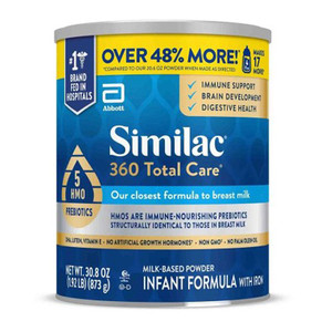 NUTRITIONALS SIMILAC 360 TOTAL CARE F/INFANT 30.2OZ PWD (6/CS) [154-68654]