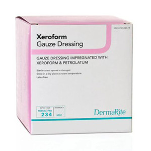 DRESSINGS IMPREGNATED PETROLEUM GAUZE NON-ADH LF ST 2IN X 2IN PATCH XEROFORM (25/BX) [600-24220]