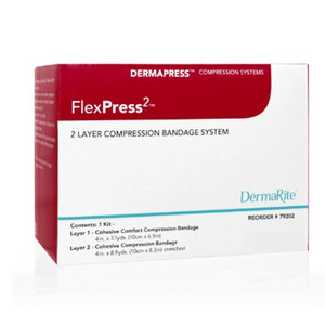 BANDAGES COMPRESSION SYSTEM 2-LAYER LF PAD/COMP (1KIT/CS) [600-79202]