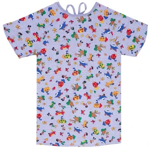 GOWNS REUSE PEDIATRIC POLY W/TIES MD SEA PRINT PATTERN VALUE (2DZ/CS) [600-PEDGOWNUTS-MD]
