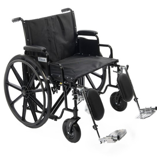 WHEELCHAIR 28IN BARIATRIC DET DESK ARMS ELR 700LB CAP (EA) [500-WC28DE]