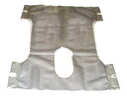 LIFTS SLINGS MESH POLYESTER 2 POINT W/COMMODE LESS CHAINS 400LB CAP (EA) [076-113-D-LC]