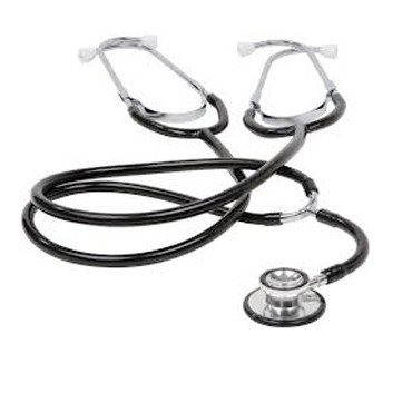STETHOSCOPES DUAL HEAD TEACHING/TRAINING 36IN BLACK (50/CS) [500-DH06-TR]