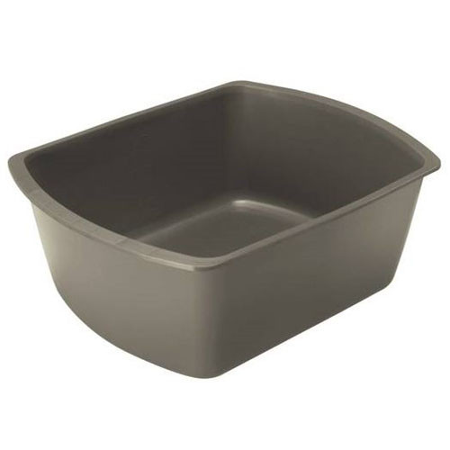 WASH BASINS PLASTIC 6 QUART DISP GREY MADE USA (50/CS) [500-PBW03]