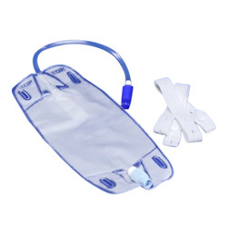LEG BAGS FABRIC STRAPS ANTI-REFLUX VALVE TWIST LF 17OZ 503ML DOVER (50/CS) [150-145514]