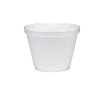 BOWLS/CONTAINERS FOAM SQUAT 8OZ DISP (500/CS) [500-FCT8-S]