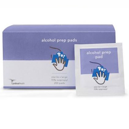 PADS PREP ALCOHOL DISP ST 1.7IN X 3.5IN LG (200/BX 20BX/CS) [150-5110]