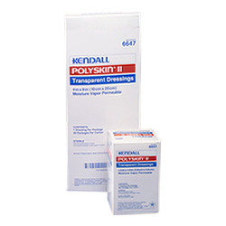DRESSINGS FILM TRANS ADH LF ST 4IN X 8IN POLYSKIN II (20/BX 6BX/CS) [150-6647]