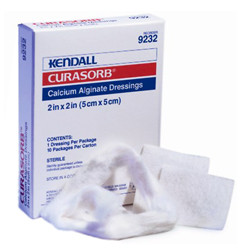 DRESSINGS CALCIUM ALGINATE LF ST 2IN X 2IN CURASORB (10/BX 10BX/CS) [150-9232]