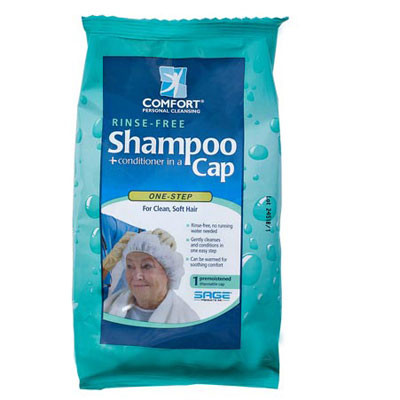 SHAMPOO CAPS RINSE FREE PRE-MOISTENED COMFORT (40/CS) [156-7909]