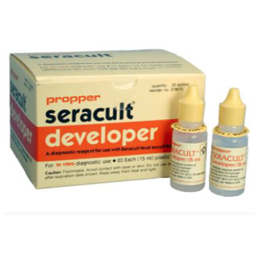 *DISC* DEVELOPER F/SERACULT FECAL OCCULT BLOOD TESTS 15ML COMPARE TO HEMOCCULT (20/CS) [291-379015]