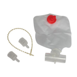 AEROSOL ACCESSORIES DRAINAGE BAG TRACH VINYL 500ML W/TEE ADAPTER LF COMPLIANCE SOLN (50/CS) [400-TST-WT]