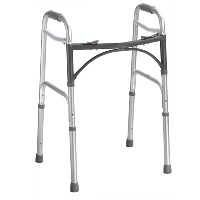 WALKERS YOUTH FOLDING 2 BUTTON ALUM FRAME ADJ HT 25IN-32IN 350LB CAP (4/CS) [500-W100]