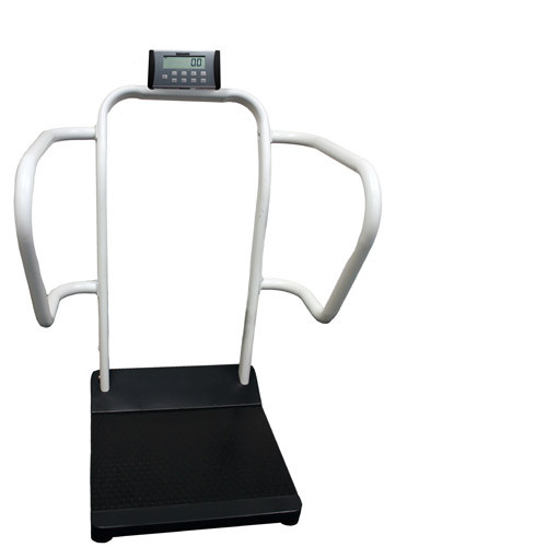 SCALES DIGITAL PLATFORM STAND ON W/HANDRAILS 1000LB CAP BARIATRIC (EA) [600-SSPP]