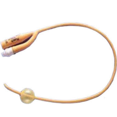 CATHETERS URETHRAL DISP ST INDWELLING LATEX PTFE COATED COUDE TIEMANN TIP GOLD 18FR 30CC W/O DEHP RUSCH (10/BX) [500-CC1830-TT]