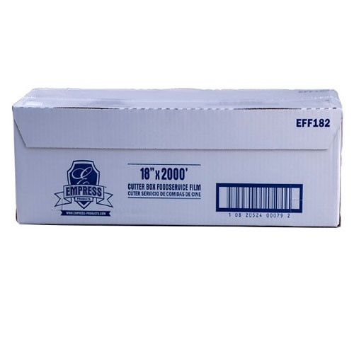 WRAPS PLASTIC CLING FILM ROLL DISP 18IN X 2000FT CUTTER BOX (EA) [500-PC182000]