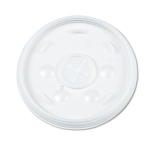 CUPS LIDS ONLY DISP SLOTTED F/ 12OZ FOAM CUP DART (100/SL 10SL/CS 1000/CS) [425-12SL]
