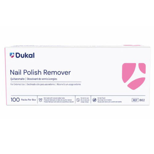 NAIL CARE PADS POLISH REMOVER MD 2PLY (100/BX 10BX/CS) [500-P100-NPR]