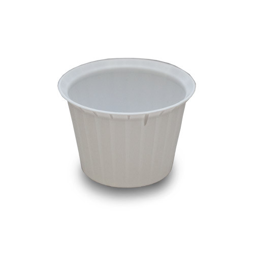 CUPS SOUFFLE PLASTIC DISP PORTION RIBBED DURABLE 0.75OZ WHITE COMPLIANCE SOLN (100/SL 50SL/CS 5000/CS) [500-PCS075]