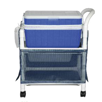 WATER ICE & HYDRATION CARTS W/SKIRT CVR PANEL & 48QT CHEST PVC (EA) [500-PVC-HC2]