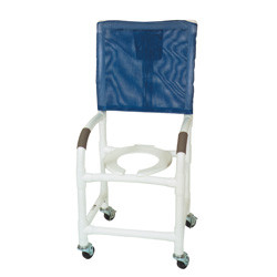 CHAIR SHOWER PVC 18IN 300LB CAP HIGH BACK SEAT (EA) [500-PVC-SC18HB]