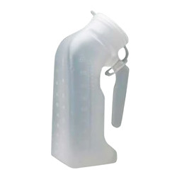 URINALS MALE REUSABLE 32OZ W/LID GRADUATED LF IND PKG BLUE MADE USA (12/CS) [500-RU12]