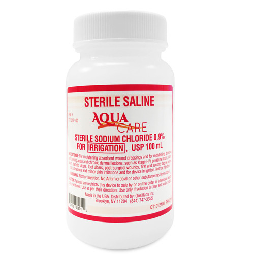 SOLUTIONS IRRIG 0.9% NACL/SALINE ST LIQ 100ML SCREW TOP BTL (48/CS) [500-S100ST-CS]