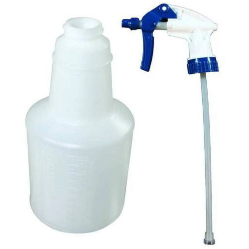 BOTTLES EMPTY 24OZ PLASTIC GRADUATED SPRAY DECANTER (EA) [500-TR22]