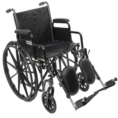 WHEELCHAIR 18IN DET DESK ARMS ELR 300LB CAP (EA) [500-WC18DE]