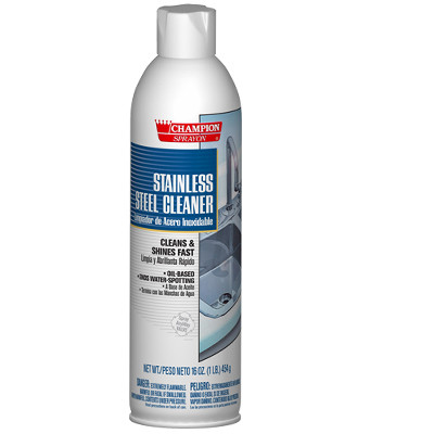 CLEANERS SURFACE POLISH AEROSOL SPRAY STAINLESS STEEL 12OZ MADE USA (12/CS) [500-ESA12]