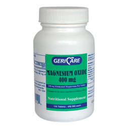 SUPPLEMENTS MINERALS MAGNESIUM OXIDE 400MG TABLETS MADE USA (120/BTL 12/CS) [PH026]