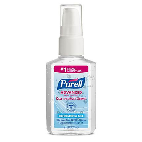 SANITIZERS HAND ETHYL ALCOHOL GEL 70% 2OZ PUMP PURELL ADVANCED (24/CS) [GJ9606-24]