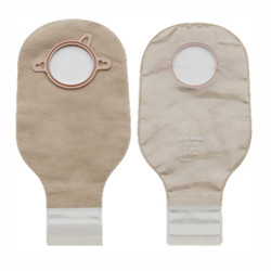 OSTOMY PCH 2PC DRAIN PRE-SIZED 4IN ULTRA CLEAR LOCK 'N ROLL NEW IMAGE (10/BX 24BX/CS) [HOL18006]
