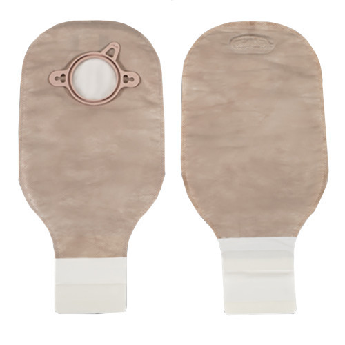 OSTOMY PCH 2PC DRAIN PRE-SIZED 2 1/4IN W/FILTER BEIGE LOCK 'N ROLL NEW IMAGE (10/BX 24BX/CS) [HOL18183]