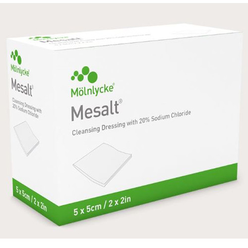 DRESSINGS IMPREGNATED SODIUM CHLORIDE (NACL) RIBBON LF ST .75IN X 39IN MESALT (10/BX 8BX/CS) [MOL285280]