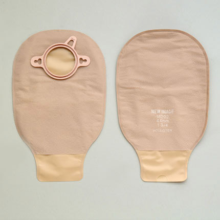 OSTOMY PCH 1PC DRAIN PRE-SIZED 1 3/4IN FLANGE BEIGE NEW IMAGE (10/BX 24BX/CS) [HOL18202]