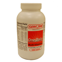 SUPPLEMENTS VITAMINS MULTI TABLET COMPARE TO ONE A DAY MADE USA (1000/BTL 12/CS) [PH042]