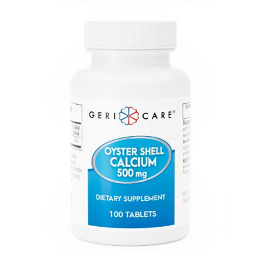 SUPPLEMENTS MINERALS CALCIUM OYSTER SHELL 500MG TABLETS MADE USA (100/BTL 12/CS) [PH047]