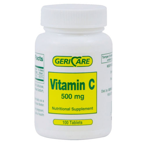 SUPPLEMENTS VITAMINS C 500MG TABLETS MADE USA (200/BTL 24/CS) [PH055]