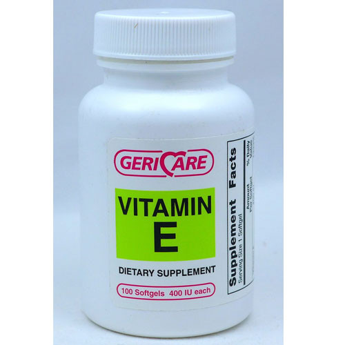 SUPPLEMENTS VITAMINS E 400IU SOFTGELS MADE USA (100/BTL 12/CS) [PH058]