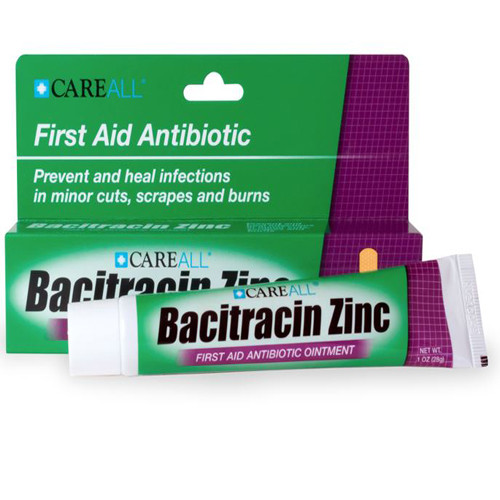 OINTMENTS ANTIBIOTIC BACITRACIN W/ZINC 1OZ / 28GM (24/BX 3BX/CS 72/CS) [PH061]