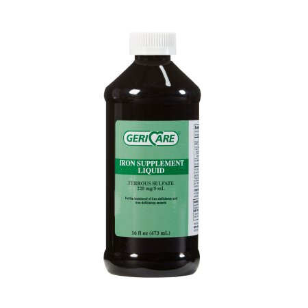 SUPPLEMENTS MINERALS IRON FERROUS SULFATE 220MG LIQUID 16OZ BTL COMPARE TO FEOSOL MADE USA (12/CS) [PH066]