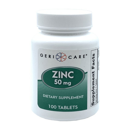 SUPPLEMENTS ZINC SULFATE 50MG TABLETS MADE USA (100/BTL 12/CS) [PH089]