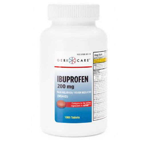 ANALGESICS IBUPROFEN 200MG TABLETS COMPARE TO ADVIL MADE USA (1000/BTL 12/CS) [PH094]