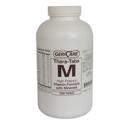 SUPPLEMENTS VITAMINS MULTI W/MINERALS TABLETS COMPARE TO THERAGRAM-M MADE USA (1000/BTL 12/CS) [PH184]